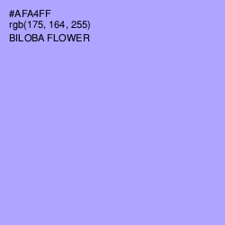 #AFA4FF - Biloba Flower Color Image