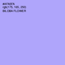 #AFA5FA - Biloba Flower Color Image