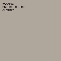 #AFA69C - Cloudy Color Image