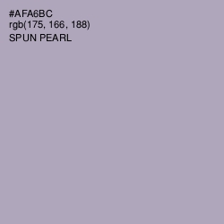 #AFA6BC - Spun Pearl Color Image