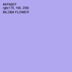 #AFA6EF - Biloba Flower Color Image