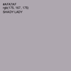 #AFA7AF - Shady Lady Color Image