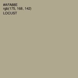 #AFA88E - Locust Color Image