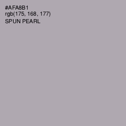 #AFA8B1 - Spun Pearl Color Image