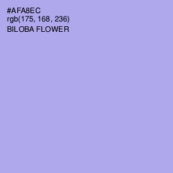 #AFA8EC - Biloba Flower Color Image