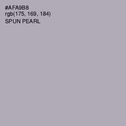 #AFA9B8 - Spun Pearl Color Image