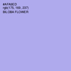 #AFA9ED - Biloba Flower Color Image