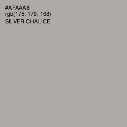 #AFAAA8 - Silver Chalice Color Image