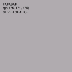 #AFABAF - Silver Chalice Color Image