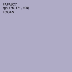 #AFABC7 - Logan Color Image