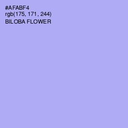 #AFABF4 - Biloba Flower Color Image