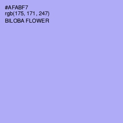 #AFABF7 - Biloba Flower Color Image