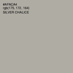 #AFACA4 - Silver Chalice Color Image