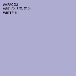 #AFACD2 - Wistful Color Image