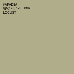 #AFAD8A - Locust Color Image