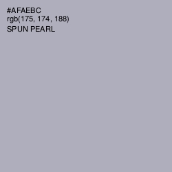 #AFAEBC - Spun Pearl Color Image