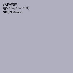 #AFAFBF - Spun Pearl Color Image