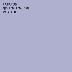 #AFAFD0 - Wistful Color Image