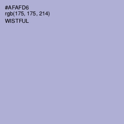 #AFAFD6 - Wistful Color Image