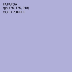 #AFAFDA - Cold Purple Color Image