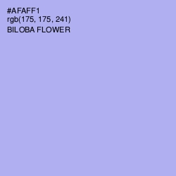 #AFAFF1 - Biloba Flower Color Image