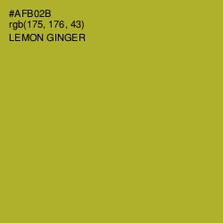 #AFB02B - Lemon Ginger Color Image