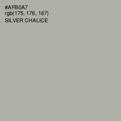 #AFB0A7 - Silver Chalice Color Image
