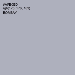 #AFB0BD - Bombay Color Image