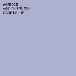 #AFB0CE - Cadet Blue Color Image