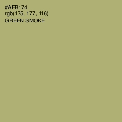 #AFB174 - Green Smoke Color Image