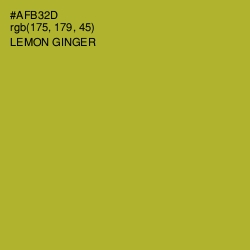 #AFB32D - Lemon Ginger Color Image