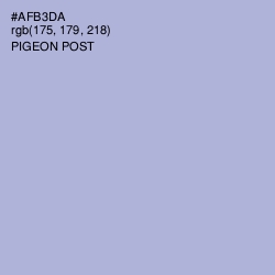 #AFB3DA - Pigeon Post Color Image