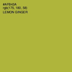 #AFB43A - Lemon Ginger Color Image