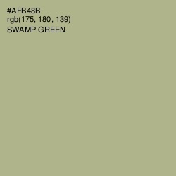 #AFB48B - Swamp Green Color Image