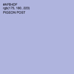 #AFB4DF - Pigeon Post Color Image