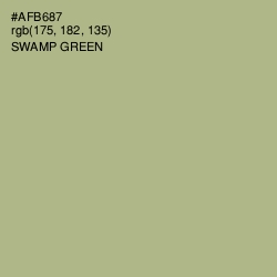 #AFB687 - Swamp Green Color Image