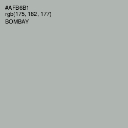 #AFB6B1 - Bombay Color Image