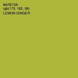 #AFB73A - Lemon Ginger Color Image