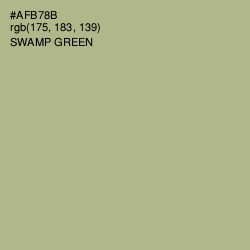 #AFB78B - Swamp Green Color Image