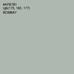 #AFB7B1 - Bombay Color Image