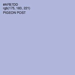#AFB7DD - Pigeon Post Color Image