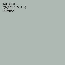 #AFB9B3 - Bombay Color Image