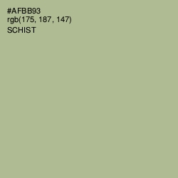#AFBB93 - Schist Color Image