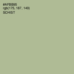 #AFBB95 - Schist Color Image