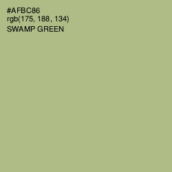 #AFBC86 - Swamp Green Color Image