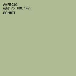 #AFBC93 - Schist Color Image