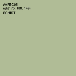 #AFBC95 - Schist Color Image