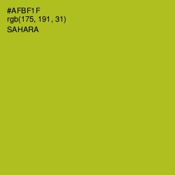#AFBF1F - Sahara Color Image