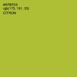 #AFBF35 - Citron Color Image