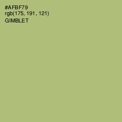 #AFBF79 - Gimblet Color Image